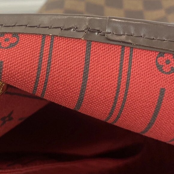 LOUIS VUITTON Neverfull GM Shoulder Tote Bag Damier Leather Brown N51106 43YH535 - Picture 14 of 15